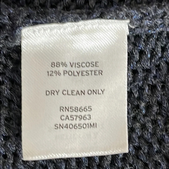 Something Navy Dropped Shoulder Crew Neck Relaxed Fit Sweater in Navy - Size XS - Picture 6 of 6